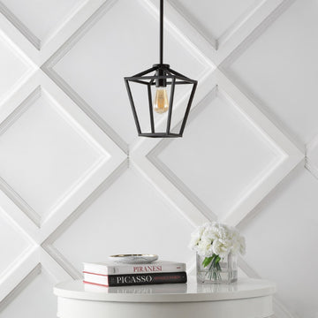 Grace Industrial Farmhouse LED Pendant - JONATHAN Y